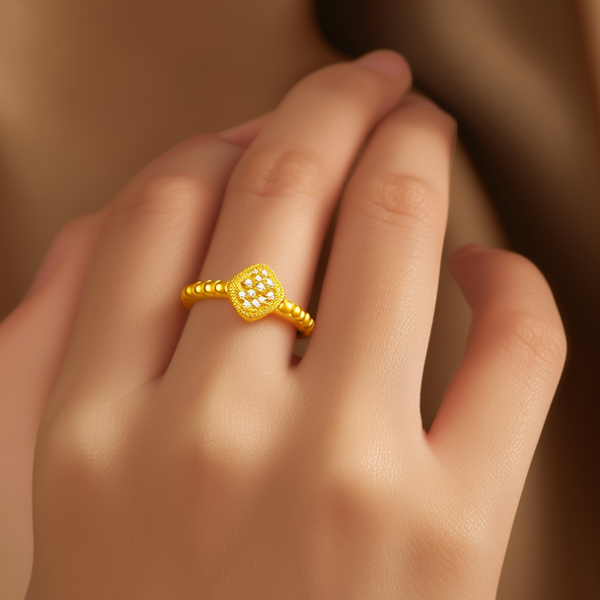 金戒指款式图片