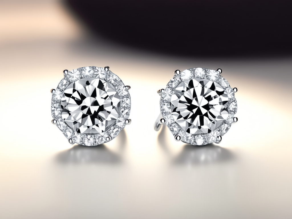 铂金耳钉图片大全