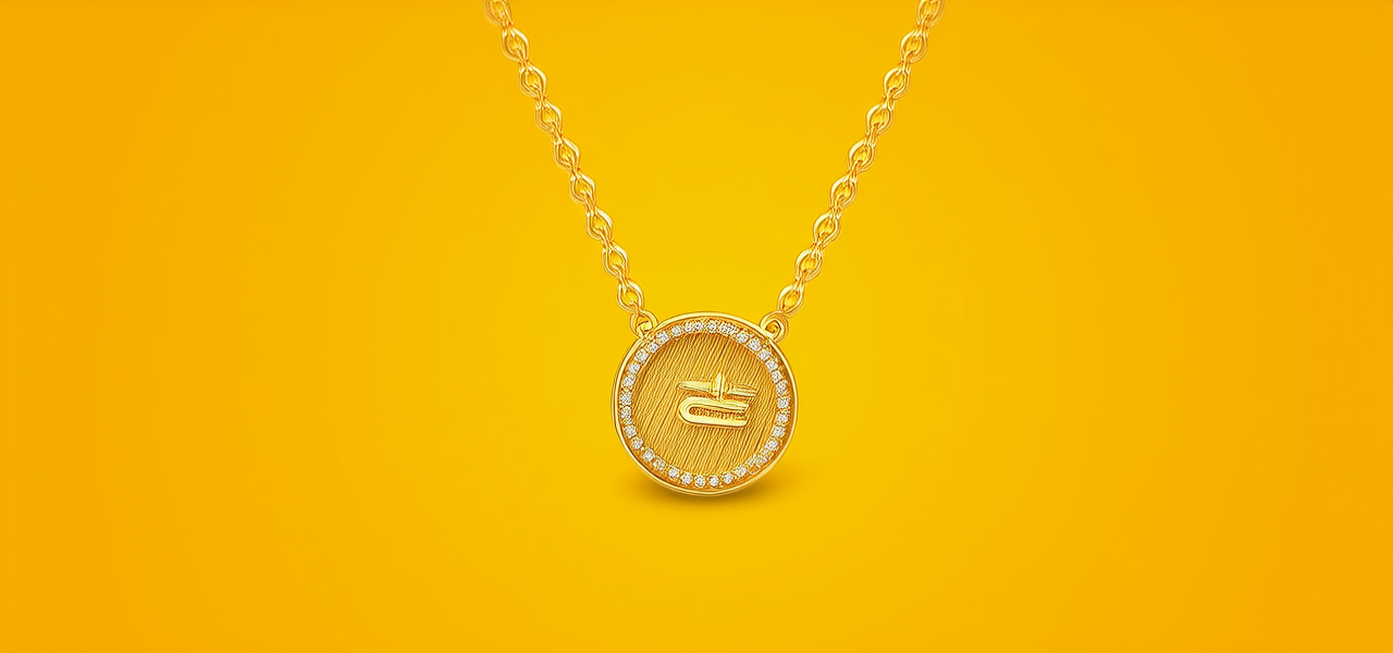 黄金项链3克图片