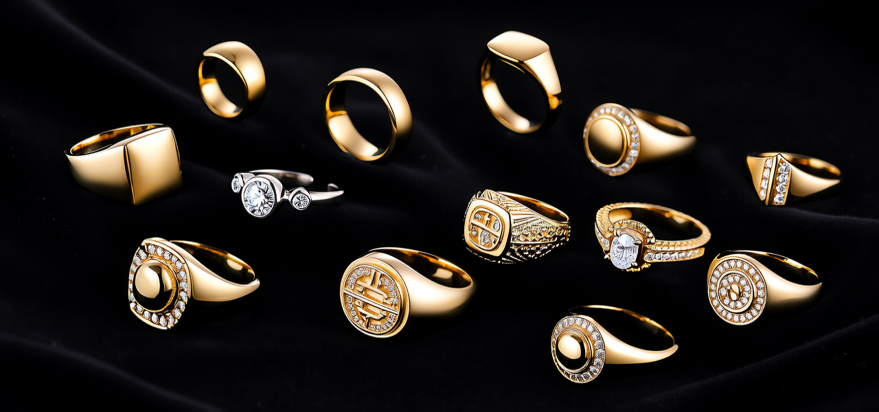 金戒指款式大全图片