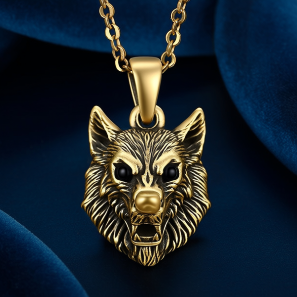 男士黄金项链吊坠图片