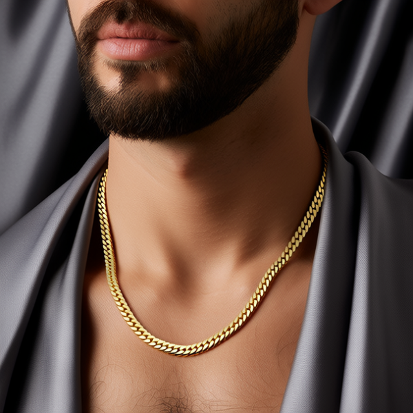 黄金项链男士款式图片
